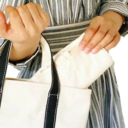 サブトート 生成り 着用クローズアップ